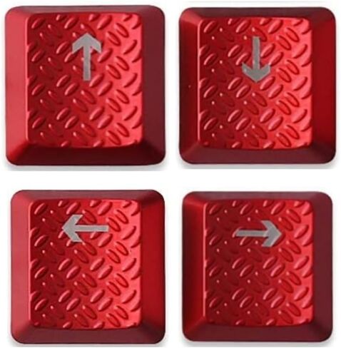 أغطية مفاتيح WASD بإضاءة خلفية تعمل باللمس ومفاتيح أسهم يسار يمين لأعلى وأسفل بديلة للوحة مفاتيح الألعاب الميكانيكية Logitech G813 G815 G913 G915 TKL RGB باللون الأحمر in Kuwait