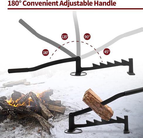 Ownsig Wall Mounted Firewood Splitter, Metal Kindling Splitter for Wood, Manual Portable Firewood Cutter for Indoor or Outdoor(Suitable for Dry Cedar and Pine) in Kuwait