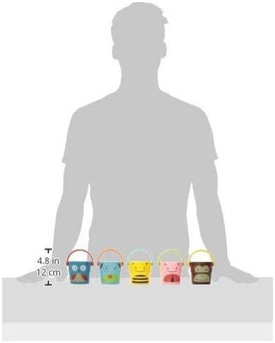 Skip Hop x Sesame Street Baby Bath Toy, Stack & Pour Bath Buckets in Kuwait