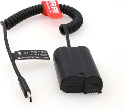 DRRI DMW-DCC8 Dummy Battery to USB C PD Power Cable for Lumix DMC-FZ300 FZ2000 FZ2500 DMC G5 in Saudi Arabia