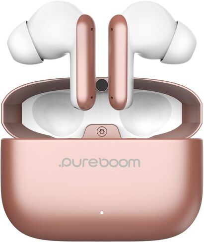PureGear PureBoom Orbs PRO Active Noise Cancelling Wireless Earbuds with Zinc Alloy Case for iPhone & Android, Wireless Charging, Immersive Sound, Reduce Noise, Stereo in-Ear Headphones (Gun Metal) in Kuwait