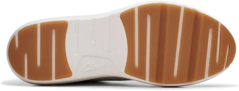 Clarks Women's Tivoli Grace Sneakers, Off White Leather, 8 in Saudi Arabia