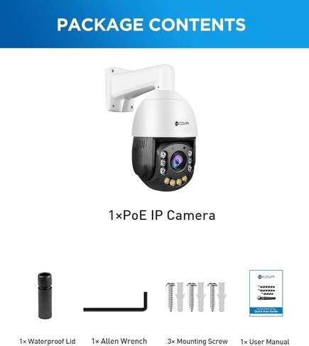 كاميرا PTZ خارجية بدقة 6 ميجابكسل IP67، زووم بصري 20x، اكتشاف المركبات البشرية تنشيط الأضواء الكاشفة والألوان الليلية، كاميرا أمان PoE Speed ​​Dome، الإبحار التلقائي وتتبع الإنسان، التحدث في اتجاهين، LY-716IC20 in Kuwait