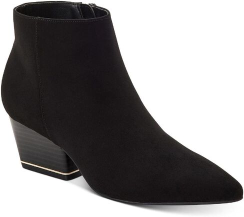 حذاء Alfani النسائي Armena من الجلد السويدي الصناعي بمقدمة مدببة للكاحل أسود 9 متوسط ​​(B، M) in Kuwait