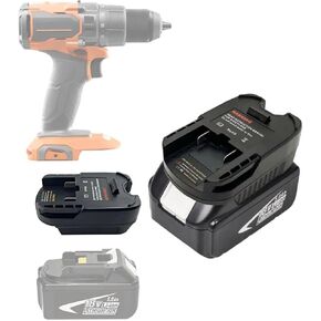 for Makita to for Ridgid Battery Adapter,Converter Compatible for Makita 18V Lithium-ion Battery Convert to Ridgid 18V AEG Battery,for Ridgid18V AEG Hyper Cordless Power Tools,Adaptor Only