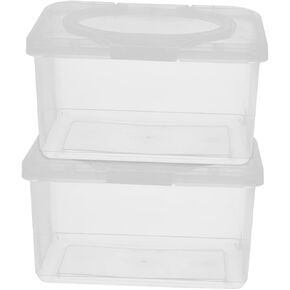 2pcs Wipes Box Moist Tissue Dispenser Clear Stand Holder with Lid Tabletop Water Dispenser Plastic Stand Toilet Wipes Transparent À Pp Acrylic Child Wet Tissue Box