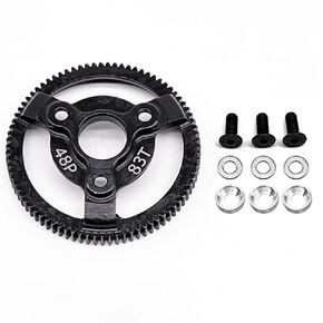RC 48P 72T & 76T Spur Gear Hardened Steel Spur Gear Upgrades Part for Traxxas 1/10 Slash Stampede Rustler Bandit 2WD VXL XL-5 F-150 SVT, (72T & 76T)