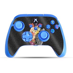 Glossy Glitter Gaming Skin Compatible with PowerA Xbox Series X|S Enhanced Wired Controller - Spring Heart - Premium 3M Vinyl Protective Wrap Decal Cover | Crafted in The USA by MightySkins
