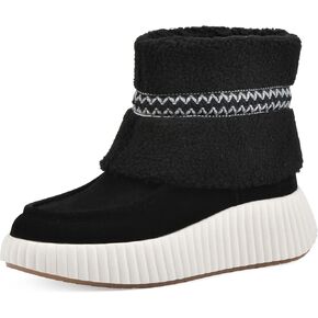 WHITE MOUNTAIN Women's Digital Platform Faux Fur Bootie