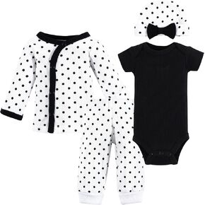 Hudson Baby Unisex Baby Thermal Preemie Layette Set 4pc