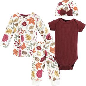 Hudson Baby Unisex Baby Thermal Preemie Layette Set 4pc