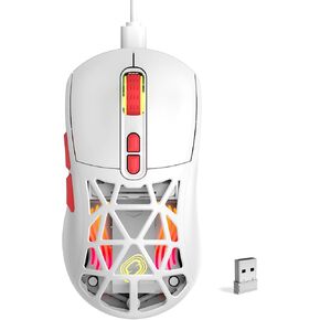 GG Gaming Mouse-White Red