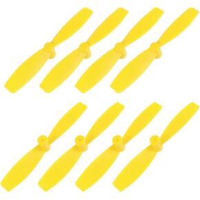 uxcell RC Propellers 55mm CW CCW 2-Vane for 720 8520 Coreless Motors FPV Quadcopter Racer Drone Miniquads, Yellow 4 Pairs