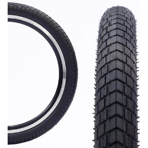 ZUKKA 20 x 2.125 Bike Tire 2 Pack 20 Inch Bike Tire Folding Replacement Tire for Kids Bike MTB Mountain Bike, BMX Bicycle