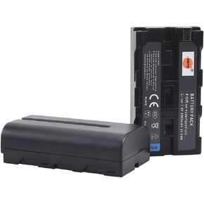 DSTE 2X NP-F550 Battery Compatible with Sony CCD-RV100 CCD-RV200 SC5 SC9 TR1 TR940 TR917 Camera CN-160 CN-216 CN-304 YN 300 VL600 LED Video Light as NP-F330 NP-F530 NP-F570