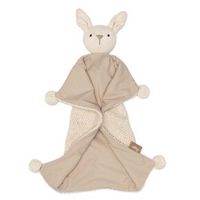 Crane Baby Lovey Blanket, Ollie The Bunny Lovey, 100% Organic Cotton Baby Security Blanket, Security Blankets for Babies, Gift Ideas for New Baby, Bunny Baby Gifts, Baby Neutral Gifts, Bunny Lovey