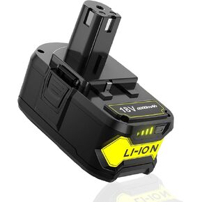 2Packs Replacement for Ryobi 18V ONE+ Battery P102 P103 P104 P105 P107 P108 P109 Lithium-ion,Compatible with Ryobi 18 Volt Power Tools Batteries (2 * 5500mAh High Capacity Battery)