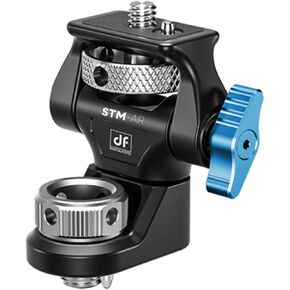 DF DIGITALFOTO Camera Monitor Mount with 1/4 Locating Pin Mount for ARRI, Stretchable Anti-Twist Pin Swivel and Tilt Adjustable Field Monitor Mount for 5" & 7" Monitor, STM-AR