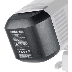 Godox WB26/WB26A Battery for Godox AD600 Pro Flash Strobe Speedlight Rechargeable Li-ion Battery Pack Replacement for Godox Witstro AD600 Pro Outdoor Flash Speedlite