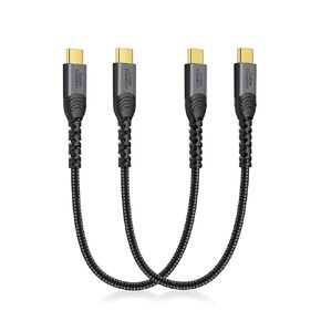 CableCreation USB C Cable Short 1ft,100W PD Fast Charging USB3.1 Gen 2 USBC to Type C 10G 4K USB-C Video High Speed Data Cord for iPhone 15 Series/Android Cellphone & Audo/Nintendo Switch/MBP/SSD