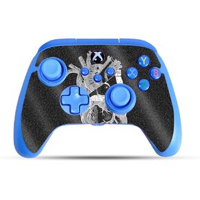 Glossy Glitter Gaming Skin Compatible with PowerA Xbox Series X|S Enhanced Wired Controller - My Space - Premium 3M Vinyl Protective Wrap Decal Cover | Crafted in The USA by MightySkins