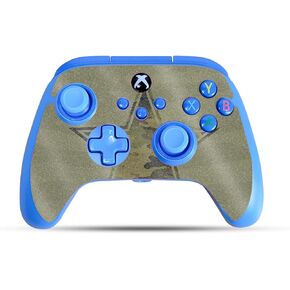 Glossy Glitter Gaming Skin Compatible with PowerA Xbox Series X|S Enhanced Wired Controller - Army Star - Premium 3M Vinyl Protective Wrap Decal Cover | Crafted in The USA by MightySkins