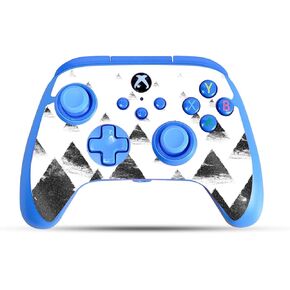 Glossy Glitter Gaming Skin Compatible with PowerA Xbox Series X|S Enhanced Wired Controller - Black Hills - Premium 3M Vinyl Protective Wrap Decal Cover | Crafted in The USA by MightySkins