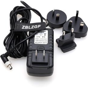 AC Adapter Power Supply Dummy Battery Self-Locking 5.5x2.5mm DC Coupler 12V 3A for Digital Monitor Camera (Straight) in Kuwait