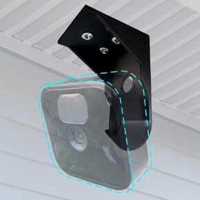 SplashNColor Camera Outdoor Mount Bracket, Compatible with Blink V3– Wireless Security Holder for Outside Wall – Accessories Kit for Outdoor House, Mounts under Roof, includes install hardware (Black)
