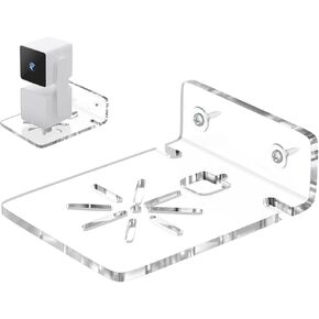 Wall Mount Bracket (Upgrade Version) for Wyze Cam Pan V3, Wyze Cam Pan V2, Adhesive Small Wall Shelf for Security Cameras, Speakers, Baby Monitors with Universal 1/4 Threaded Hole,2pack