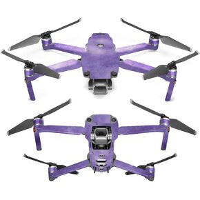 MightySkins Skin Compatible with DJI Mavic 2 Pro and Zoom - Purple Airbrush | Protective, Durable, and Unique Vinyl Decal wrap Cover | Easy to Apply, Remove, and Change Styles | Made in The USA