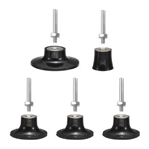 HARFINGTON 5-Pack 1" 2" 3" Disc Pad Holder Quick Change Disc 1/4" Shank Holder Mandrel for Die Grinder Sanding and Conditioning Discs, Black