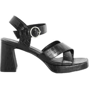City Chic WIDE FIT PLATFORM JOSIE IN BLACK, SIZE 11