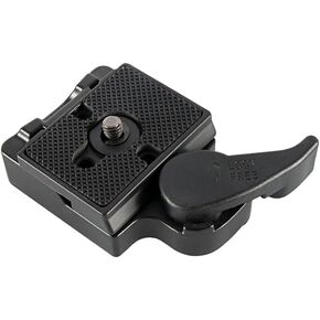 koolehaoda Camera Quick Release Plate Clamp Adapter with 1/4"-3/8" Screw for DSLR Camera Tripod Ball Head, Compatible with Manfrotto 200PL 323 RC2 Quick Release Plate