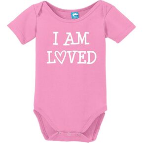 I Am Loved Printed Baby Romper