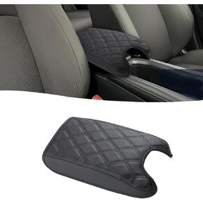 GIANT PANDA Custom Fit Center Console Cover for Honda CRV 2017 2018 2019 2020 2021 2022,Scratch Resistant and Waterproof,Faux Leather Armrest Center Cover,Full Protection - Black