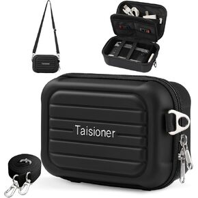 Carrying & Protective Case for Digital Camera Lightweight camera sling bag for Canon PowerShot/GoPro/Sony Most digital cameras- Black