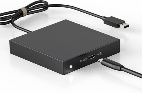 محول PS VR2 متوافق مع PS VR2، ومحول PS VR2 للكمبيوتر الشخصي، ومجموعة طاقة المحول وكابل DisplayPort، وتوسيع مكتبة ألعاب PS VR2 لتشغيل الألعاب على الكمبيوتر in Kuwait