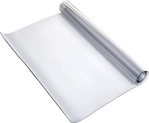 VEVOR Plastic Table Cover, 54 x 54 Inch 1.5 mm Thick Clear Table Protector, Square PVC Desk Mat, Waterproof & Easy Cleaning Desk Pad Tablecloth, for Office Dresser Dining Room Table Night Stand in Saudi Arabia