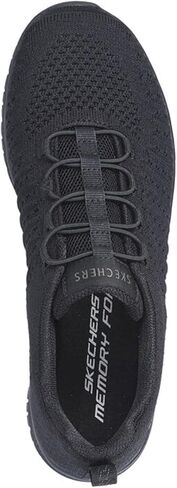 Skechers Sport Women's Women's Virtue 10 Wide Sneaker, Black/Black=BBK in Saudi Arabia