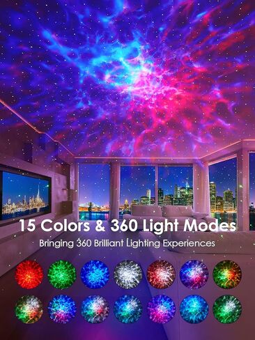 Star Projector, 15 Colors Galaxy Projector for Bedroom Adults,15 White Noise Star Projector for Ceiling for Adults ,Bluetooth Star Projector Galaxy Light Projector, Star Lights for Ceiling Projector in Saudi Arabia