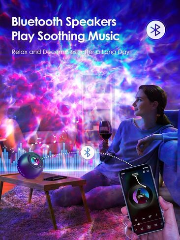 Star Projector, 15 Colors Galaxy Projector for Bedroom Adults,15 White Noise Star Projector for Ceiling for Adults ,Bluetooth Star Projector Galaxy Light Projector, Star Lights for Ceiling Projector in Saudi Arabia