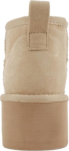 Soda “Benji" ~ Women Round Toe Flatform Sherpa-lined Ankle Bootie in Saudi Arabia