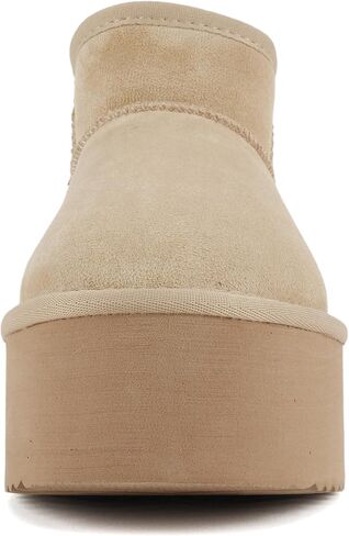 Soda “Benji" ~ Women Round Toe Flatform Sherpa-lined Ankle Bootie in Saudi Arabia