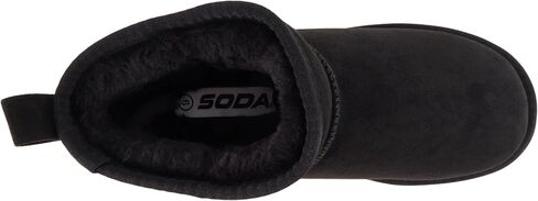 Soda “Benji" ~ Women Round Toe Flatform Sherpa-lined Ankle Bootie in Kuwait