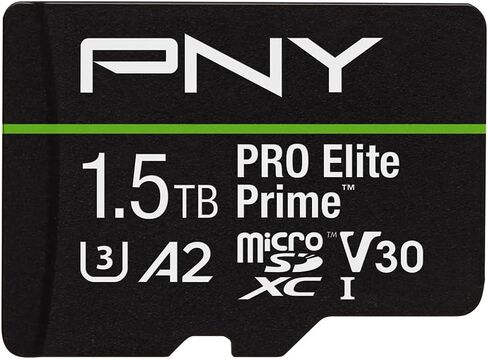PNY 256GB PRO Elite Prime™ C10 U3 V30 A2 microSDXC Flash Memory Card – Ultra-Fast Speeds, Read 200MB/s, Write 150MB/s, 4K UHD, Full HD, UHS-I, for Smartphones, Drones, Action Cameras, 2-Pack in Kuwait