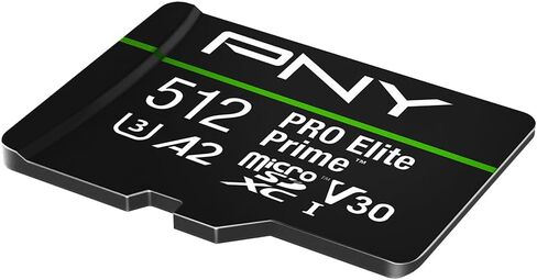 PNY 256GB PRO Elite Prime™ C10 U3 V30 A2 microSDXC Flash Memory Card – Ultra-Fast Speeds, Read 200MB/s, Write 150MB/s, 4K UHD, Full HD, UHS-I, for Smartphones, Drones, Action Cameras, 2-Pack in Kuwait