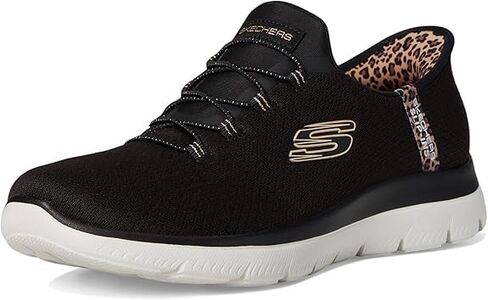 حذاء رياضي نسائي من Skechers - طراز Summits-Leopard Chic بدون استخدام اليدين in Saudi Arabia