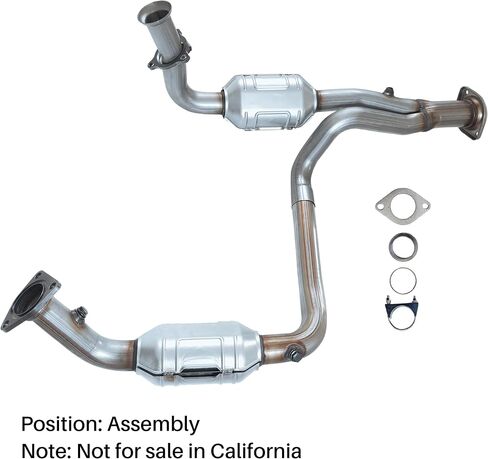 Catalytic Converter Compatible with Chevrolet Silverado 1500 2009-2013 4.3L 4.8L 5.3L 6.0L Assembly,Replace 50490,645291,19418941,15905948(EPA Compliant high flow catalytic converter) in Saudi Arabia