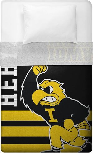 Sleep Squad Kansas State Wildcats Willie The Wildcat 60" x 80" Raschel Plush Blanket – A Collegiate Mascot Throw in Kuwait